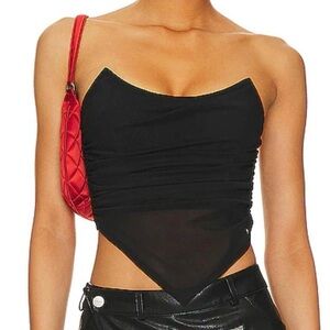 Miaou Black corset Top XS